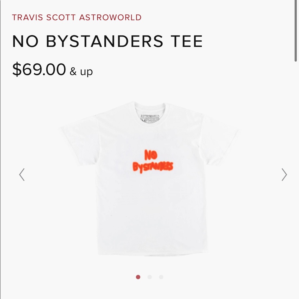 Travis Scott Astroworld “No Bystandards Tee”